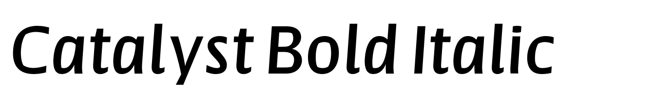 Catalyst Bold Italic